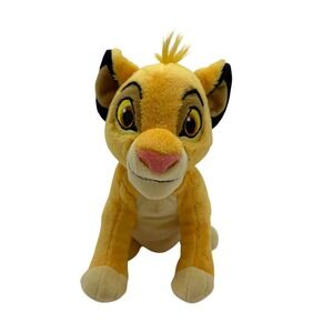 Disney Store Simba Plush The Lion King Stuffed Animal Yellow Lion Cub 8 inch